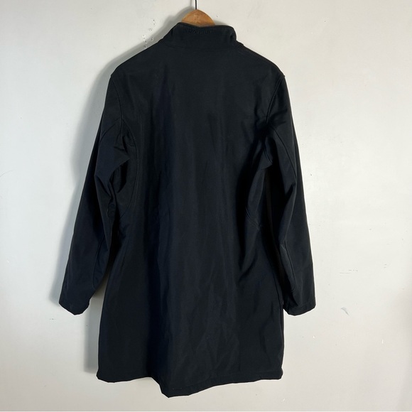 Vuarnet Women's Size 14 Black Pink Long Jacket Coat Fleece Lined Warm Outdoors - Picture 4 of 8